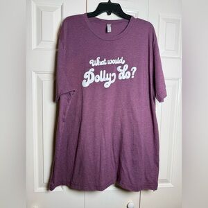 Bella Canvas Purple What Would Dolly Do T-shirt